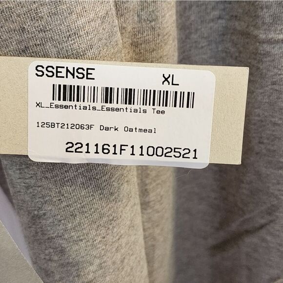 Essentials Fear or God Dark Oatmeal T-Shirt Size XL - Picture 7 of 10